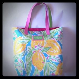 Lilly Pulitzer x Estee Lauder Canvas Beach Tote
